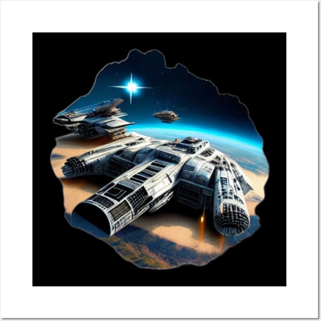 millennium falcon Wall Art by D's Tee's